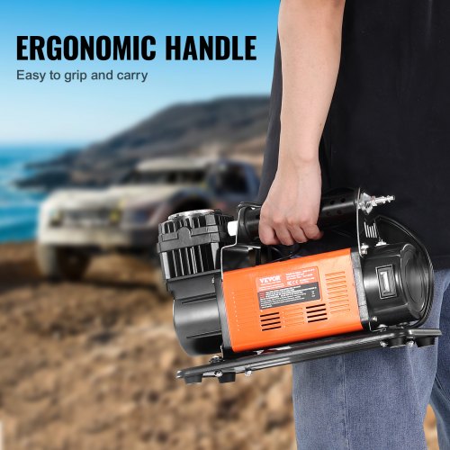 VEVOR 12V Heavy Duty Air Compressor With 6L Tank Kit, 6.35 - View #6