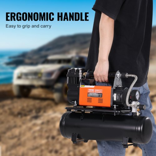 12 V kompressor 6 l paagiga, 180 l/min, 10,3 bar — pilt 6
