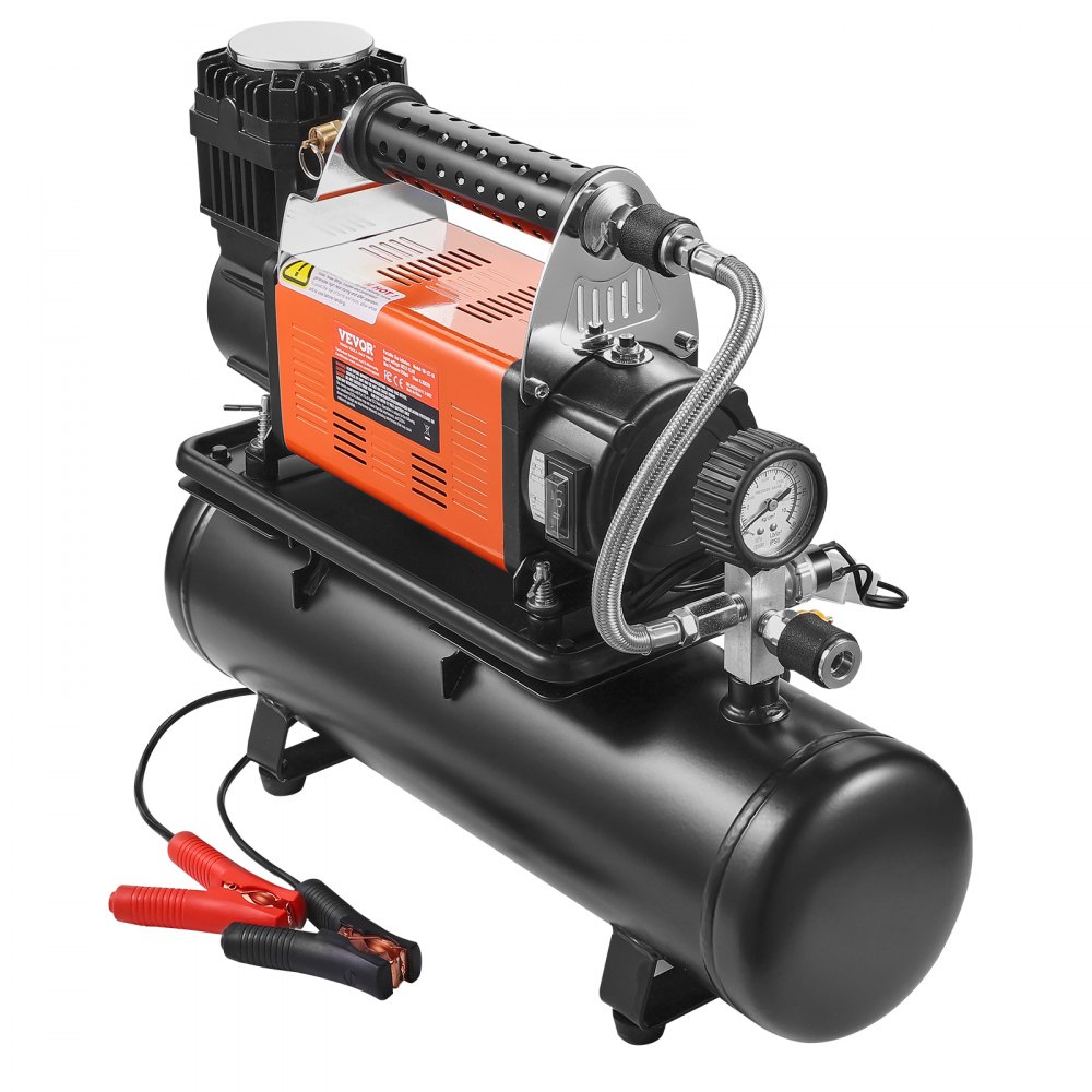 VEVOR Heavy Duty Compressor de ar e tanque de 6L 6.35CFM Inflador de pneus portátil 150PSI