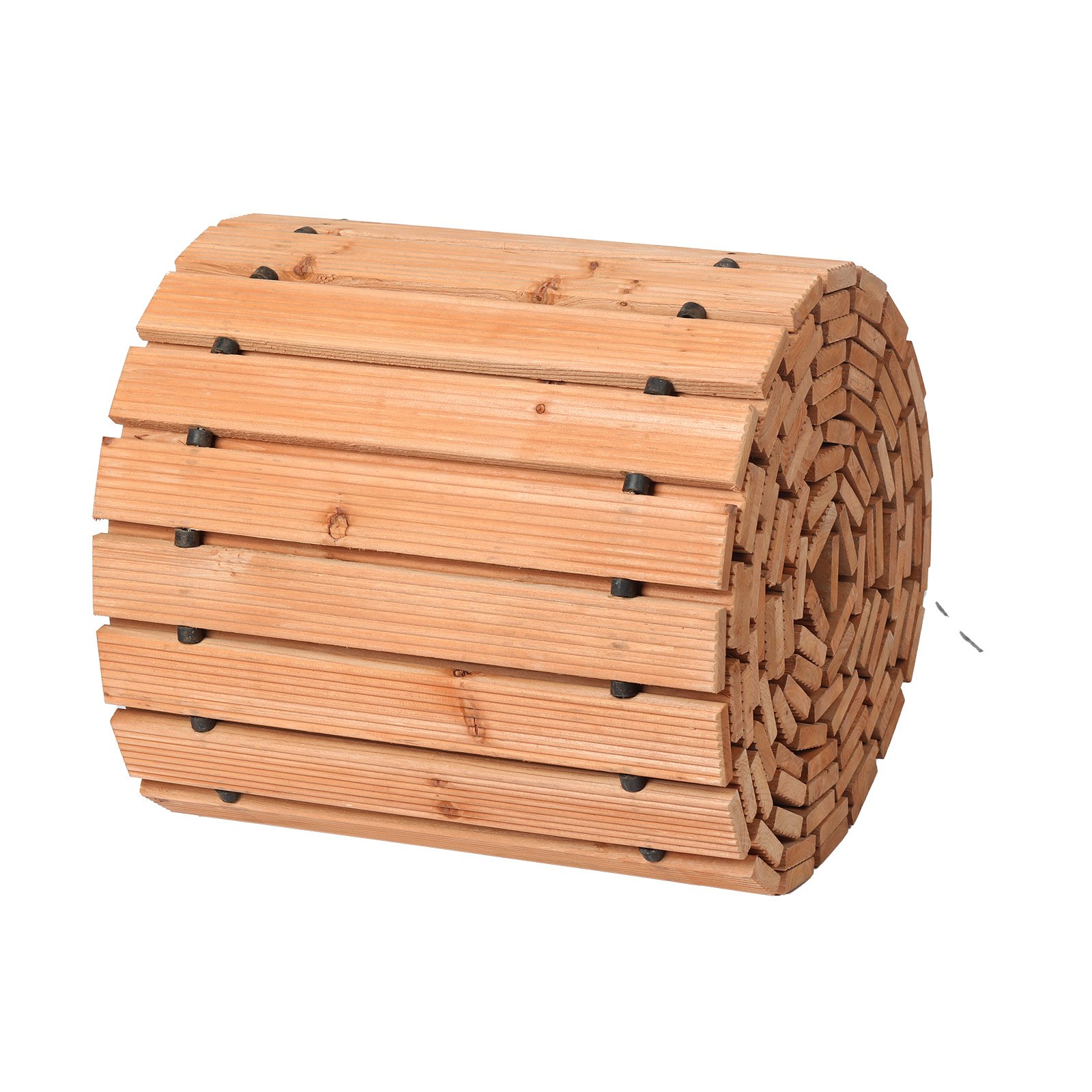 VEVOR Wooden Garden Pathway, 24 ft L x 17 in W, Non-Slip Straight Garden Walkway, Roll Out Cedar Outdoor Walkway Path with Wire Rope Connection, Decorative Garden Paver for Backyard Wedding Party