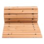 VEVOR Wooden Garden Pathway, 8 ft L x 17 in W, Non-Slip Straight Garden Walkway, Roll Out Cedar Outdoor Walkway Path with Wire Rope Connection, Decorative Garden Paver for Backyard Wedding Party