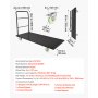 VEVOR Heavy Duty Platform Truck, 2000 lbs Capacity, Industrial Steel Flatbed Cart with Swivel Wheels and Handle, Platform Hand Push Truck Dolly, Easy Storage, for Luggage Moving, 60 x 27.6 x 42.9 in
