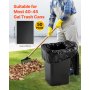 VEVOR Contractor Trash Bags, 40-45 Gallon Heavy Duty Contractor Trash Bags, 1.7 MIL Thick Large Black Industrial Garbage Bag, Big Garbage Bag (50 Count), for Commercial, Household and Industrial Use
