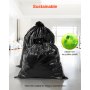 VEVOR Contractor Trash Bags, 40-45 Gallon Heavy Duty Contractor Trash Bags, 1.7 MIL Thick Large Black Industrial Garbage Bag, Big Garbage Bag (50 Count), for Commercial, Household and Industrial Use
