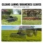 VEVOR Tow Behind Landscape Rake, 60" Tow Dethatcher with 21 Steel Coil Tines, Lawn Dethatcher Rake Attaches to 48" or 60" Toolbars and 3-point Suspension Systems, for Leaves, Pine Needles, and Grass