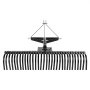 VEVOR Tow Behind Dethatcher, 1525mm Tow Dethatcher with 32 Steel Tines, 3-Point Lawn Dethatcher Rake with Attachments for Tractor, Landscape Rake for Garden, Farm, Grass