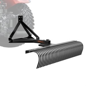 VEVOR Tow Behind Dethatcher, 72-inch Tow Dethatcher with 36 Steel Tines, 3-Point Lawn Dethatcher Rake with Attachments for Tractor, Landscape Rake for Garden, Farm, Grass | VEVOR US