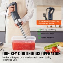 VEVOR Commercial Immersion Blender 500W Heavy Duty Hand Mixer for Soup Sauces