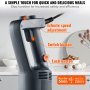 VEVOR Commercial Immersion Blender, 750W 16" Heavy Duty Hand Mixer, Variable Speed Kitchen Stick Mixer with 304 Stainless Steel Blade, Multi-Purpose Portable Mixer for Soup, Smoothie, Puree, Baby Food