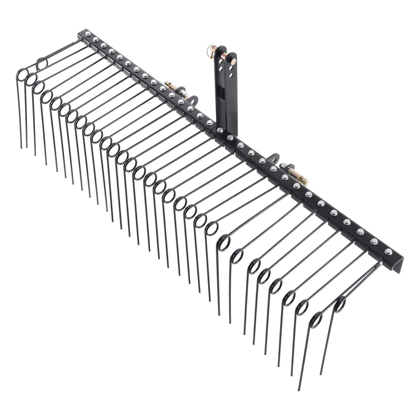 VEVOR Tow Behind Landscape Rake 72"/183 cm Lawn Dethatcher Rake with 32 Steel Tines