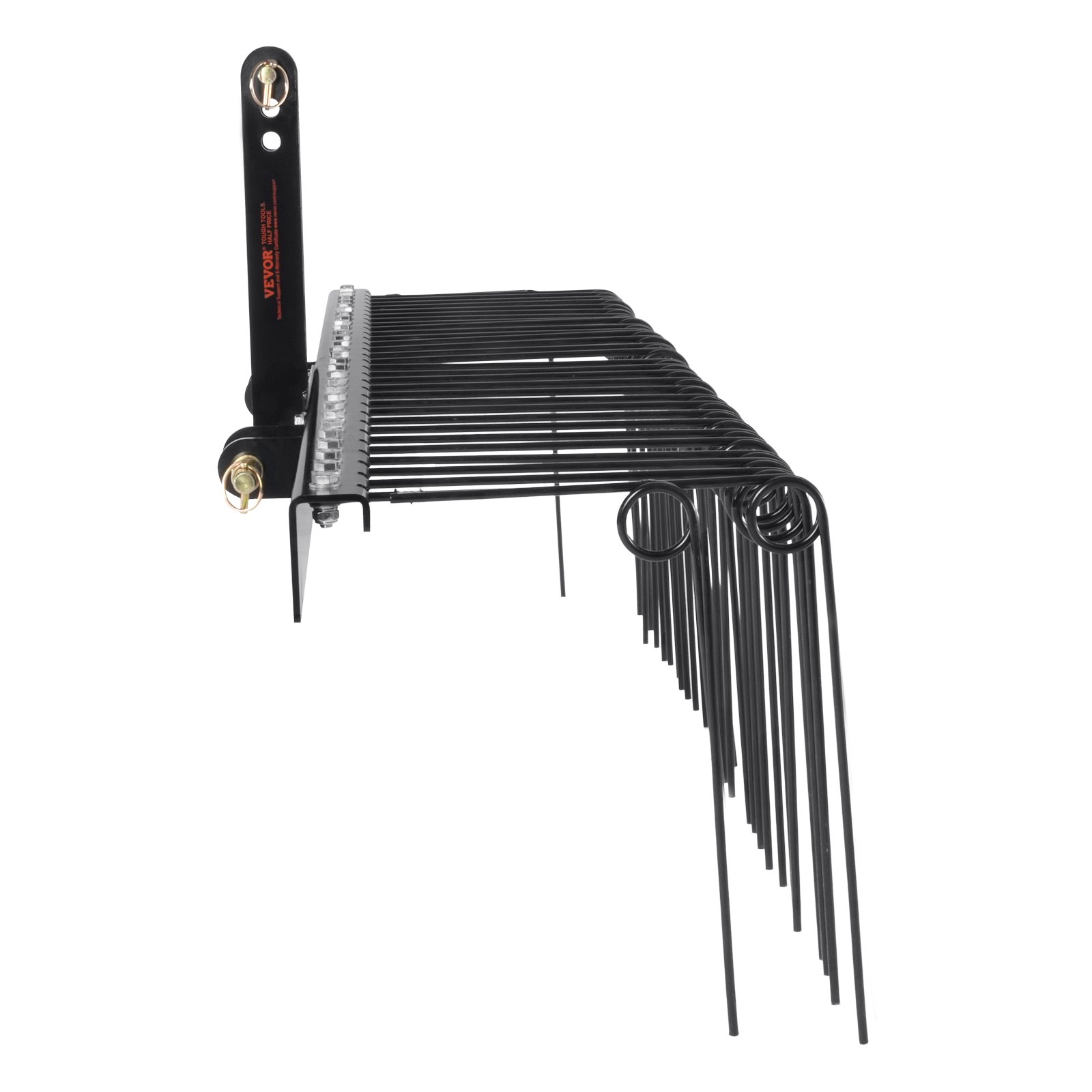 VEVOR Tow Behind Landscape Rake 72"/183 cm Lawn Dethatcher Rake with 32 Steel Tines