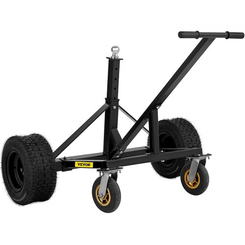 VEVOR Adjustable Trailer Dolly, 1500 Lbs Capacity Trailer Mover Dolly, 25.6" - 33.5" Adjustable Height, Manual Trailer Mover with 16" Wheels, Heavy-Duty Tow Dolly for Car, RV, Boat