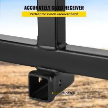 VEVOR 3 Point Trailer Hitch Heavy Duty 2In Receiver Hitch Category 1 33In Hitch Attachments Tow Hitch Drawbar Adapter Black (Heavy Duty Trailer Hitch)