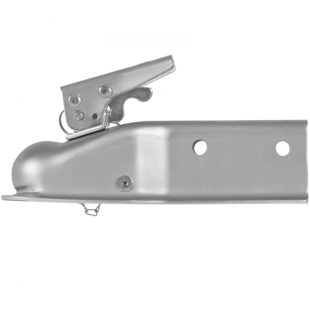 VEVOR Straight Trailer Coupler, for 5.08cm Hitch Ball, 7.62cm Channel, 2267kg Capacity, Heavy Duty Trailer Tongue Coupler, Ideal for Towing Station Wagons, Pickup Trucks, SUVs, Zinc Plated Surface