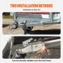 VEVOR Straight Trailer Coupler, for 5.08cm Hitch Ball, 7.62cm Channel, 2267kg Capacity, Heavy Duty Trailer Tongue Coupler, Ideal for Towing Station Wagons, Pickup Trucks, SUVs, Zinc Plated Surface