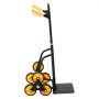 VEVOR Stair Climbing Cart, 200 kg Stair-Climbing Capacity, Heavy-Duty Folding Trolley Cart with Telescoping Handle, 6 Wheels and 2 Bungee Cords, Stair Climber Dolly for Home, Groceries, Warehouse