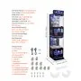 VEVOR Claw Crane Machine, Medium-Sized Arcade Game Machine with Claw + Grabber Double-Layer, Light & Sound, Toy Candy Grabber Prize Dispenser Vending Toy, for Commercial Home Cinema, Black Purple