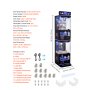 VEVOR Claw Crane Machine, Medium-Sized Arcade Game Machine with Claw + Grabber Double-Layer, Light & Sound, Toy Candy Grabber Prize Dispenser Vending Toy, for Commercial Home Cinema, Black Purple