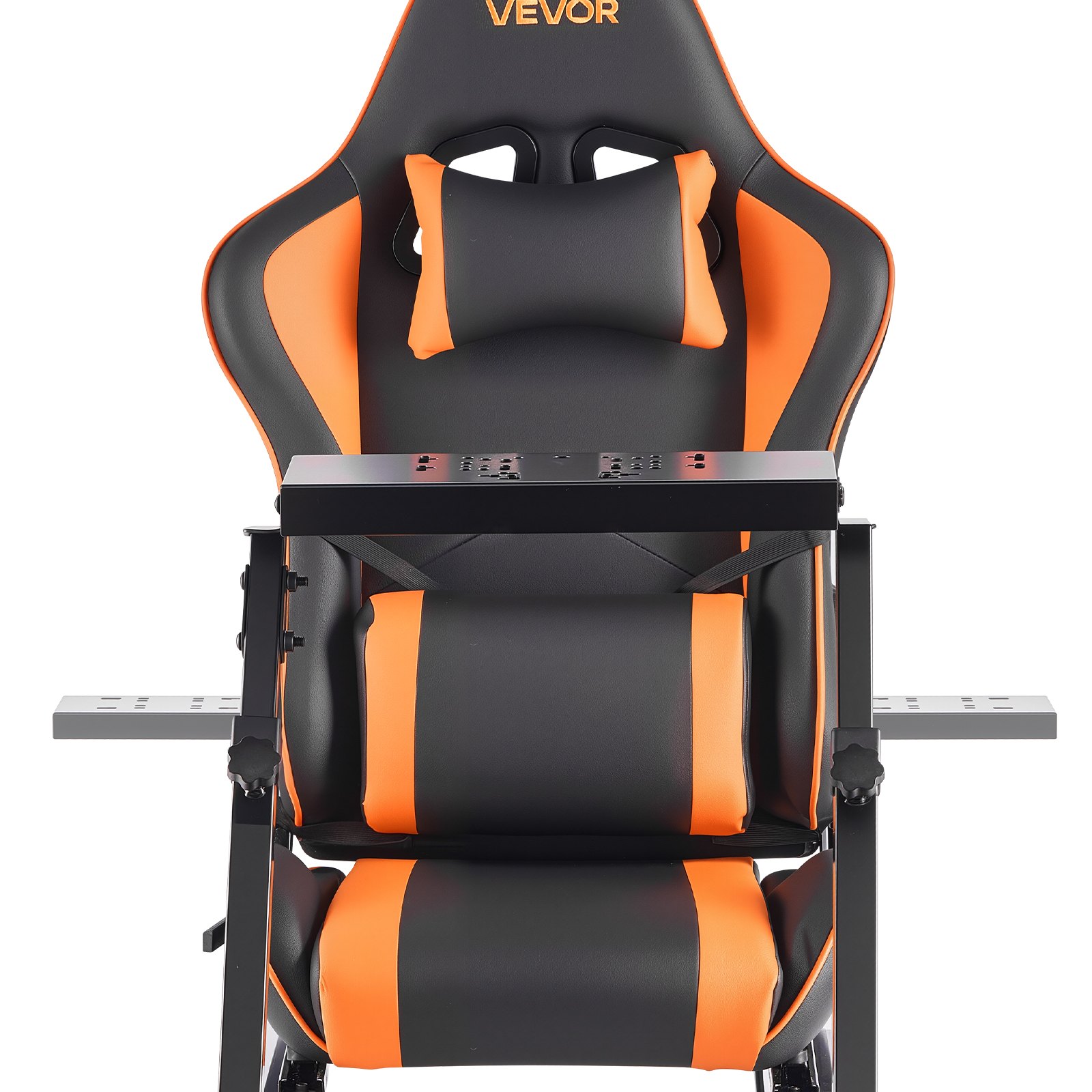 VEVOR Racing Wheel Stand, Heavy-Duty Simulator Cockpit Steering Stand with Dual-Rail Dual-Arm, Fit Logitech G25,G27,G29,G920,G923, Thrustmaster T300RS,TX F458,T500RS,T3PA-PRO (F1/GT) and CSR Pedals