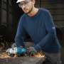 VEVOR FR Shirts, Flame Resistant Long Sleeve Clothing Lightweight 7 oz Breathable Cotton, Men's Fire Retardant Work Shirt with Pre-shrink Treatment & Pocket, for Welders,Electricians,Navy Blue 2XL