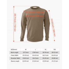 Camisa VEVOR FR ignífuga de manga larga para trabajo para hombre, gris, XL
