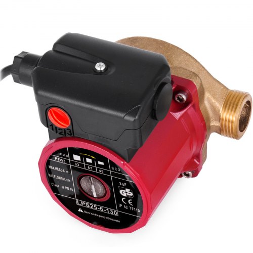 3 Speed Hot Water Circulation Pump 50L/min 6m 1 Inch Recirculating 19.7 ft