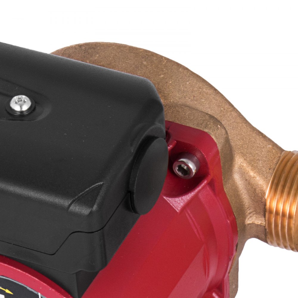 3 Speed Hot Water Circulation Pump 50L/min 6m 1 Inch Recirculating 19.7 ft