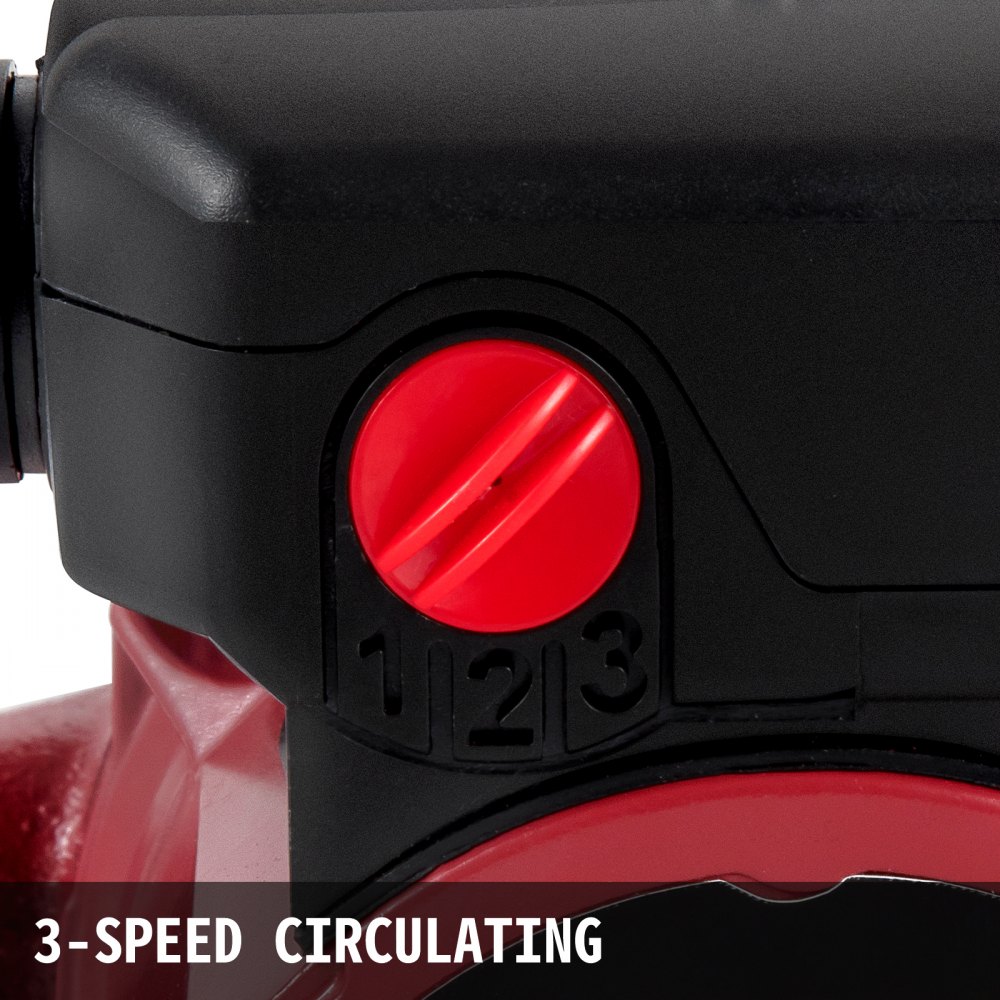 VEVOR Recirculating Pump, 93W 110V Water Circulator Circulating Pump NPT 3/4" w Fittings, 3-speed Control Recirculation 9.5 Gpm RS15-6 for Electric Water Heater System