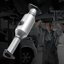 VEVOR Catalytic Converter, Compatible with Honda Accord 2.4L 2003 2004 2005 2006 2007, 2.4L L4 Engine, Rear, Replacement OE 16299, Stainless Steel Material, for Quick Exhaust Gas Purification