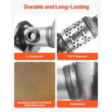 VEVOR Catalytic Converter, 2 Pack, Compatible with Ford Police Interceptor Sedan Explorer FLEX Police Interceptor Utility Taurus/Lincoln MKS MKT MKZ, 3.5L V6, Front, Left, Right, Replacement OE 30585