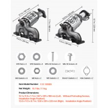 Catalytic Converter Compatible with Ford and Lincoln 3.5L V6 Front Left Right