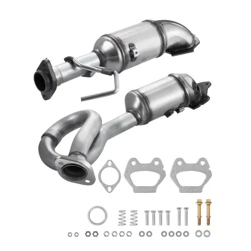 VEVOR Catalytic Converter, 2 Pack, Compatible with 2012-2017 Jeep Wrangler 3.6L V6, Front, Replacement OE 641511, Stainless Steel Material High Flow Catalytic Converter, for Exhaust Gas Purification