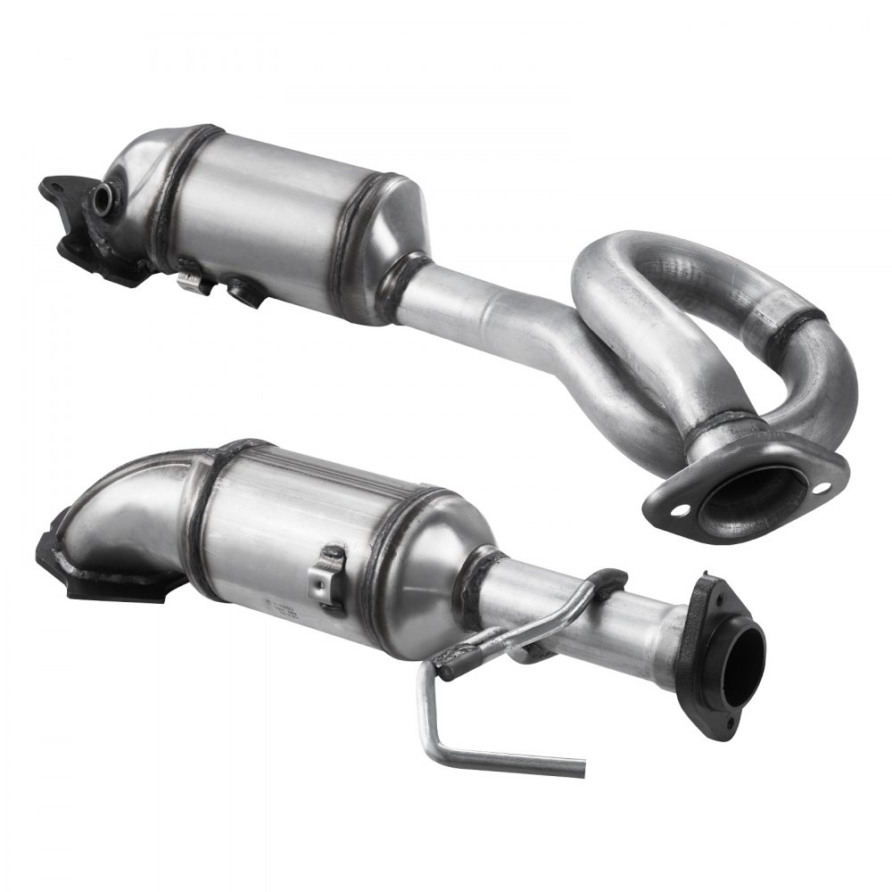 VEVOR Catalytic Converter, 2 Pack, Compatible with 2012-2017 Jeep Wrangler 3.6L V6, Front, Replacement OE 641511, Stainless Steel Material High Flow Catalytic Converter, for Exhaust Gas Purification