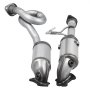 VEVOR Catalytic Converter, 2 Pack, Compatible with 2012-2017 Jeep Wrangler 3.6L V6, Front, Replacement OE 641511, Stainless Steel Material High Flow Catalytic Converter, for Exhaust Gas Purification