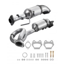 VEVOR Catalytic Converter, 2 Pack, Compatible with 2012-2017 Jeep Wrangler 3.6L V6, Front, Replacement OE 641511, Stainless Steel Material High Flow Catalytic Converter, for Exhaust Gas Purification