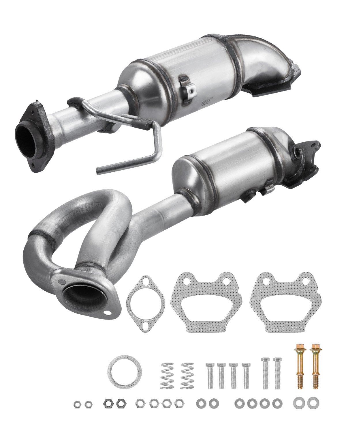 VEVOR Catalytic Converter, 2 Pack, Compatible with 2012-2017 Jeep Wrangler 3.6L V6, Front, Replacement OE 641511, Stainless Steel Material High Flow Catalytic Converter, for Exhaust Gas Purification