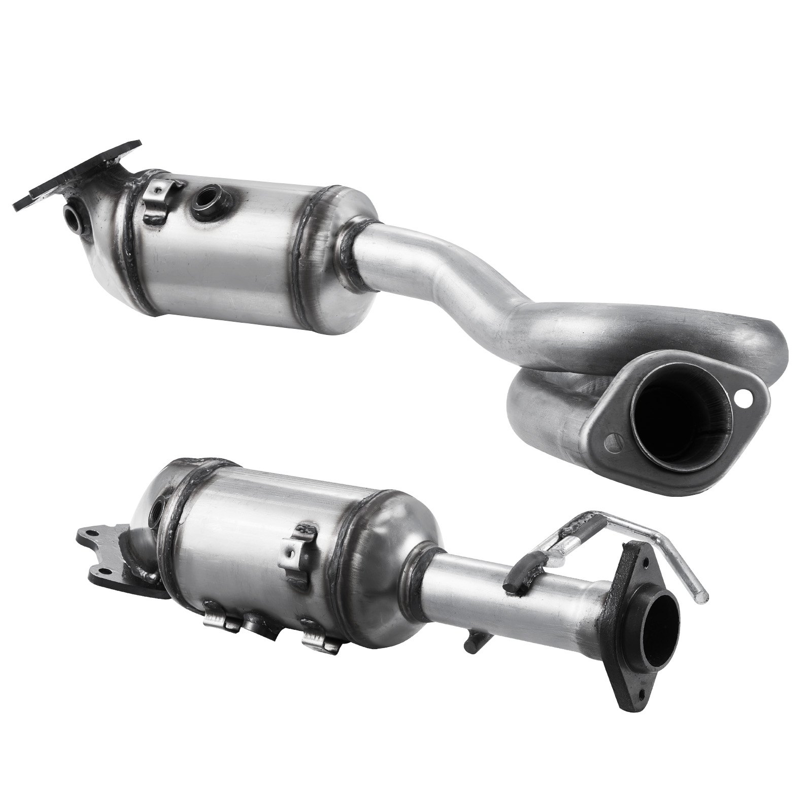 VEVOR Catalytic Converter, 2 Pack, Compatible with 2012-2017 Jeep Wrangler 3.6L V6, Front, Replacement OE 641511, Stainless Steel Material High Flow Catalytic Converter, for Exhaust Gas Purification