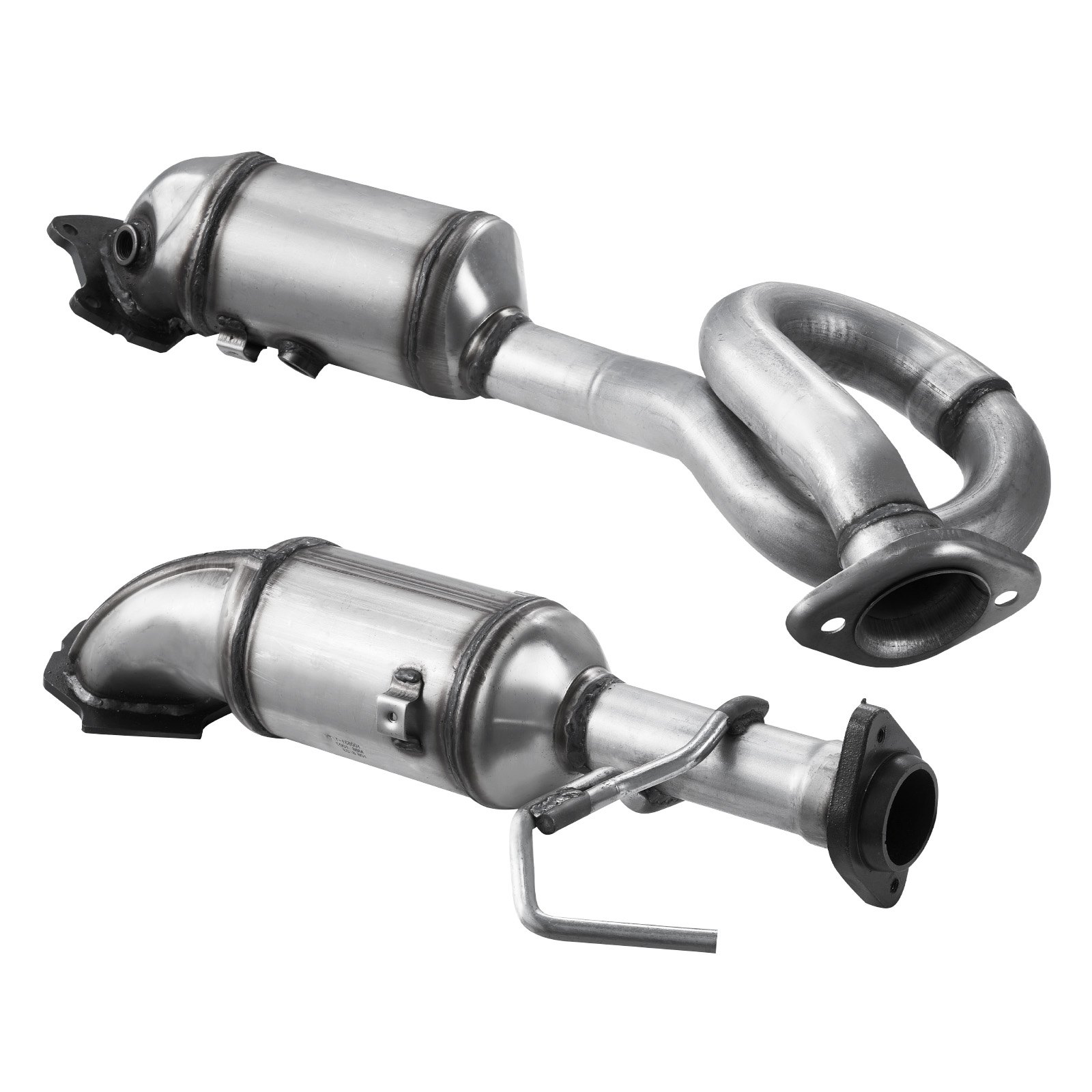 VEVOR Catalytic Converter, 2 Pack, Compatible with 2012-2017 Jeep Wrangler 3.6L V6, Front, Replacement OE 641511, Stainless Steel Material High Flow Catalytic Converter, for Exhaust Gas Purification