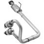 VEVOR Catalytic Converter, 2 Pack, Compatible with 2004-2006 Jeep Wrangler 4.0L L6, Front, Rear, Replacement OE 645174, Stainless Steel Material High Flow Converter, for Exhaust Gas Purification