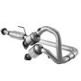 VEVOR Catalytic Converter, 2 Pack, Compatible with 2004-2006 Jeep Wrangler 4.0L L6, Front, Rear, Replacement OE 645174, Stainless Steel Material High Flow Converter, for Exhaust Gas Purification