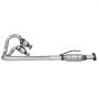 VEVOR Catalytic Converter, 2 Pack, Compatible with 2004-2006 Jeep Wrangler 4.0L L6, Front, Rear, Replacement OE 645174, Stainless Steel Material High Flow Converter, for Exhaust Gas Purification