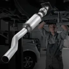 VEVOR Catalytic Converter, Compatible with Chrysler 200 Sebring/Dodge Avenger Caliber Journey /Jeep Compass Patriot, 2.4L L4, Front, Replacement OE 54735, Stainless Steel, for Exhaust Gas Purification