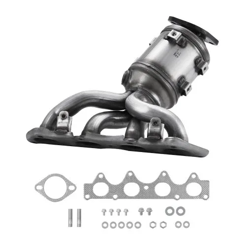 VEVOR Catalytic Converter, Compatible with Kia Soul Rio/Hyundai Veloster Accent, 1.6L L4, Front, Replacement OE 674-891, 16680, Stainless Steel High Flow Converter, for Exhaust Gas Purification