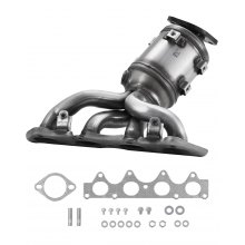 VEVOR Catalytic Converter, Compatible with Kia Soul Rio/Hyundai Veloster Accent, 1.6L L4, Front, Replacement OE 674-891, 16680, Stainless Steel High Flow Converter, for Exhaust Gas Purification