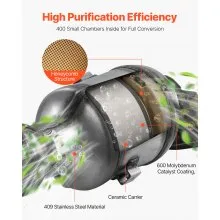 VEVOR Catalytic Converter, Compatible with Nissan Altima 2007 2008 2009 2010 2011 2012 2013 2.5L L4, Front, Replacement OE 674-933, Stainless Steel High Flow Converter, for Exhaust Gas Purification