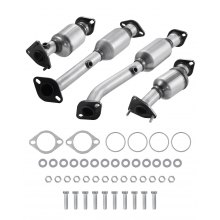 VEVOR Catalytic Converter, Compatible with Nissan Frontier NV1500 NV2500 NV3500 Pathfinder Xterra/Suzuki Equator, 4.0L V6, Front, Left, Rear, Right, Replacement OE 16399, for Exhaust Gas Purification