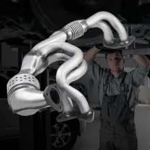 VEVOR Catalytic Converter, Compatible with Subaru Forester Impreza Legacy Outback/ SAAB 9-2X, 2.5L H4, Front, Replacement OE 16564, Stainless Steel High Flow Converter, for Exhaust Gas Purification