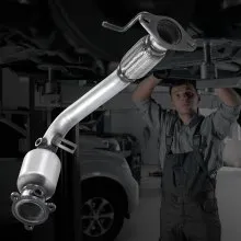 VEVOR Catalytic Converter, Compatible with Chevrolet Equinox/GMC Terrain/Chevy Captiva Sport, 2.4L L4, Front, Replacement OE 16581 16796, Stainless Steel High Flow, for Exhaust Gas Purification