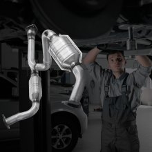 VEVOR Catalytic Converter, Compatible with Cadillac Escalade/Chevy Avalanche Silverado Suburban Tahoe/GMC Sierra Yukon, 4.3L V6, 4.8L/5.3L V8, Front, Left, Right, Replacement OE 15756278, 50366