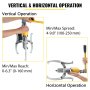 VEVOR 10 Ton Hydraulic Gear Puller Adjustable 3 Jaws Wheel Bearing Pulling Separator 3 in 1 Pump Oil Tube Drawing Machine Wheel Bearing Hub Removal Tool